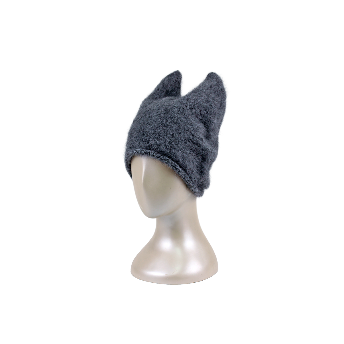H-25-50｜ふわふわ アンゴラ 猫耳 ニットワッチ