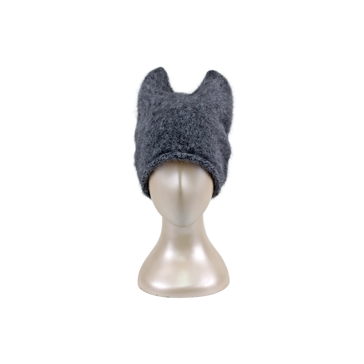 H-25-50｜ふわふわ アンゴラ 猫耳 ニットワッチ