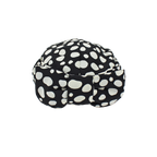 5G214｜【アトリエメイド】モノトーン ドット柄 リボン ターバン風 トークベレー