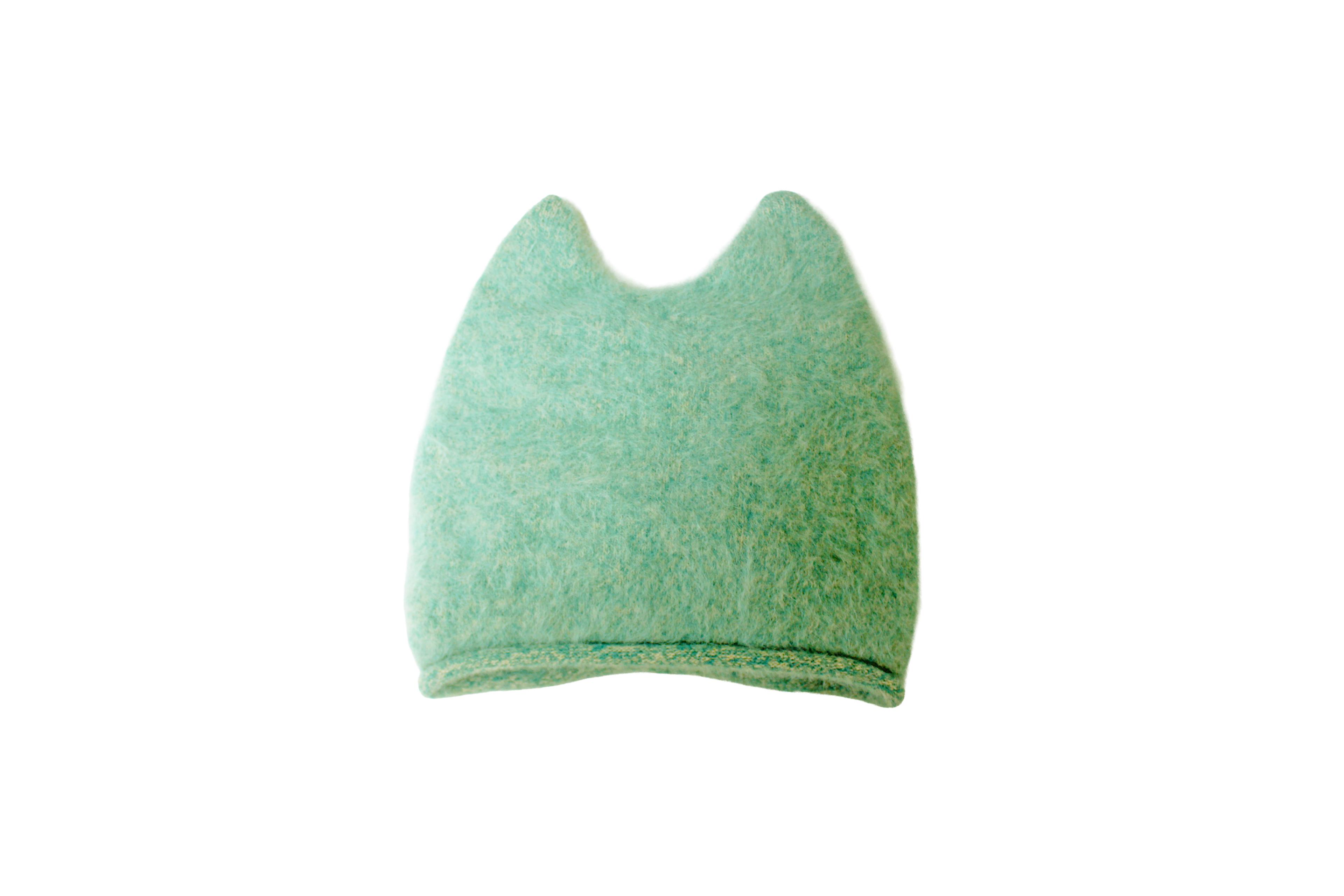 H-25-50｜ふわふわ アンゴラ 猫耳 ニットワッチ