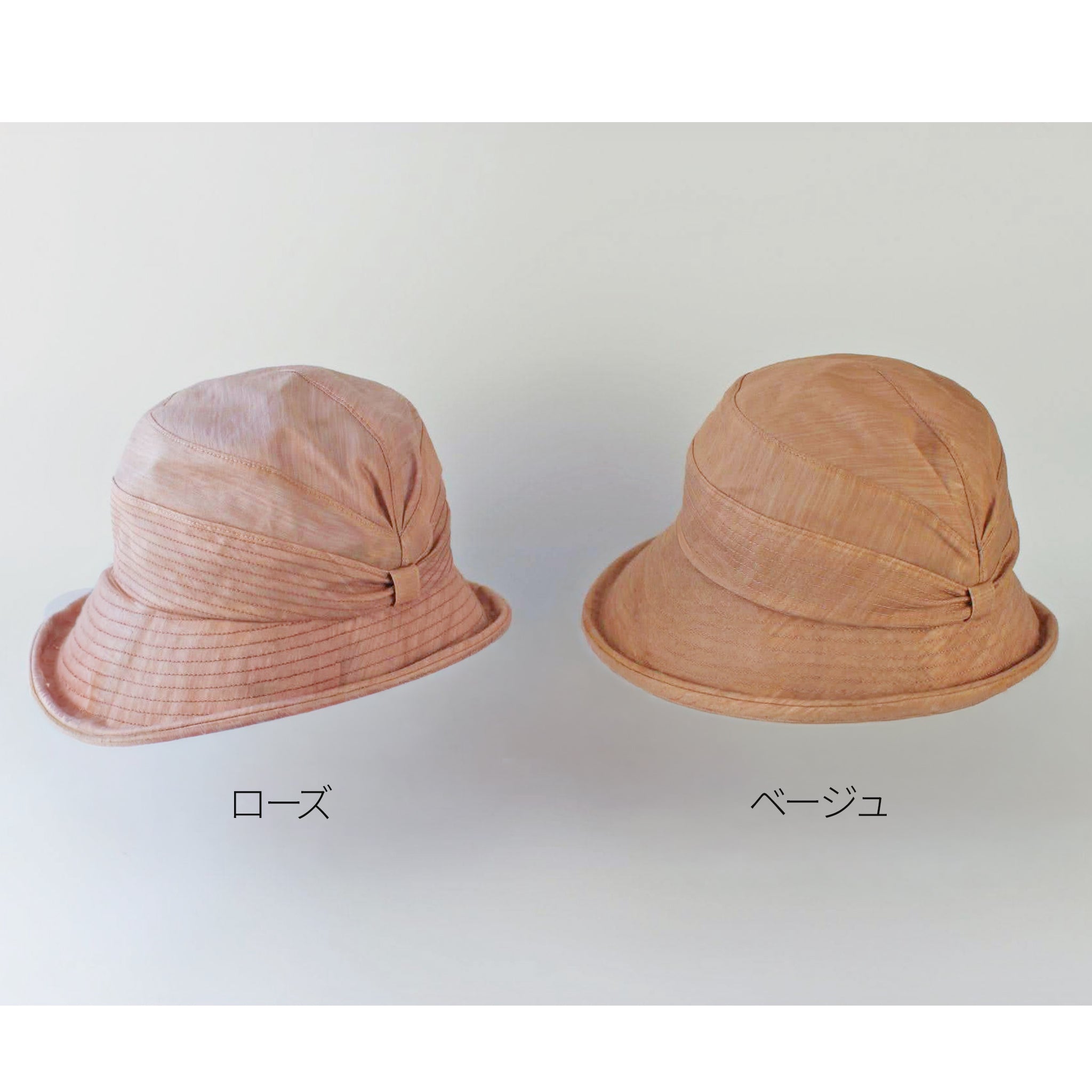 M-32-19｜【S/Lサイズ展開あり】【洗える】【たためる】近江麻混 ふくれつば ハット ***