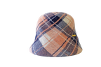 K-40-50｜チェック柄 ウール クロッシェハット
