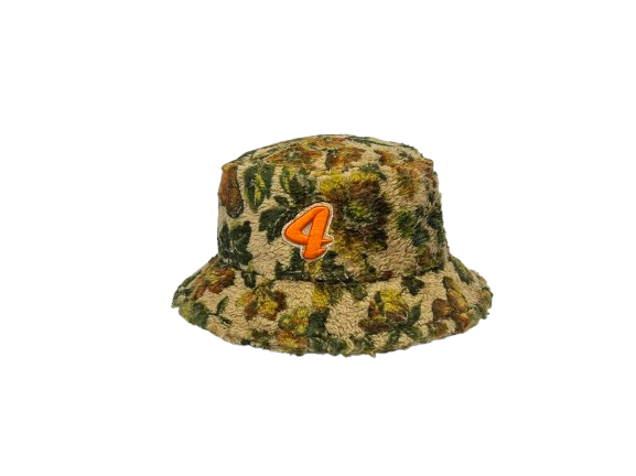 H-17-51｜ボア素材 総柄バケットハット
