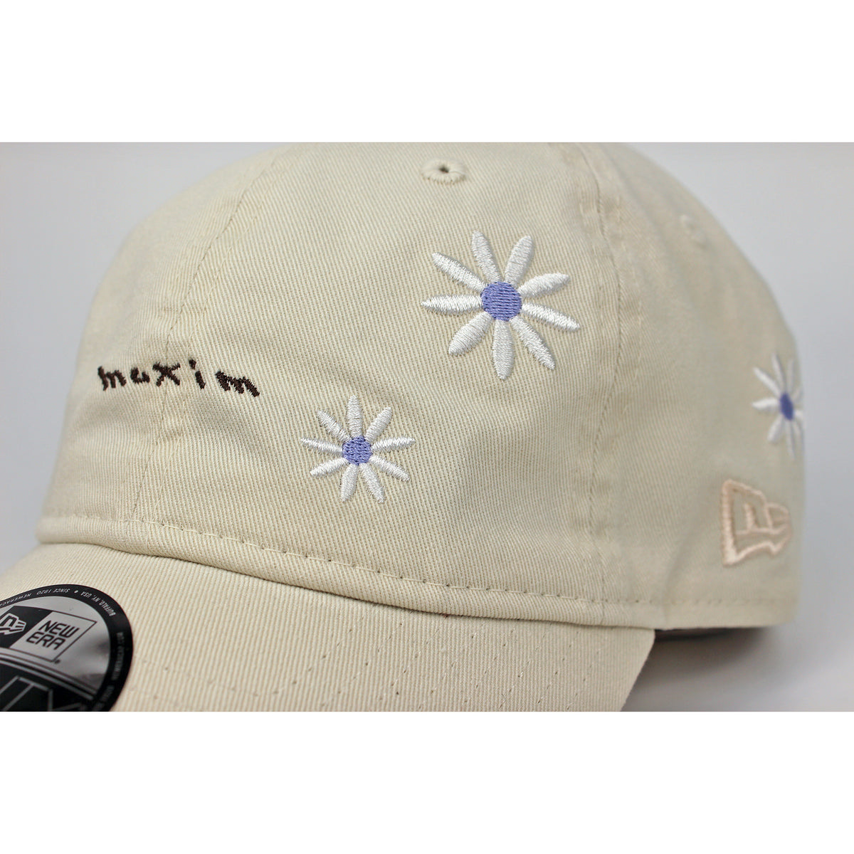 B-69-01｜【Maxim × NEW ERA】 【洗える】9TWENTY フラワー刺繍キャップ